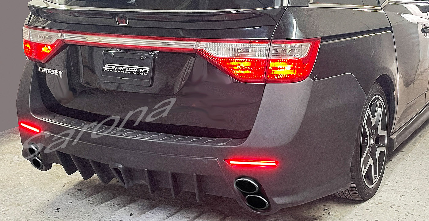 Custom Honda Odyssey  Mini Van Rear Bumper (2011 - 2017) - $1290.00 (Part #HD-008-RB)